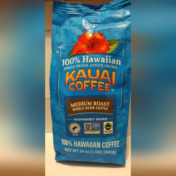 Kauai Medium Roast Whole Bean Coffee 24oz - Picture 1 of 4